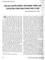 Phát huy truyền thống 