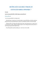 Hướng dẫn giải bài 3 trang 55 sgk Sinh học 7
