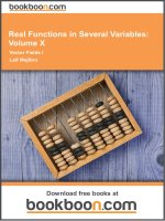 Real Functions in Several Variables: Volume X: Vector Fields I - eBooks and textbooks from bookboon.com
