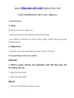 Tải Unit 3 lớp 8 Skills 2 - Soạn tiếng Anh 8 Unit 3 Skills 2 đầy đủ nhất