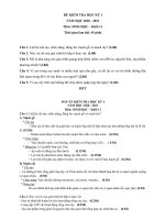 Đề thi học kì 1 môn Sinh học 11 năm 2020-2021 có đáp án - Trường THPT Lương Văn Can