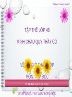 Bai giang tap doc 4 van hay chu tot 