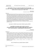 BỒI DƯỠNG NĂNG LỰC GIÁO DỤC KINH TẾ CHO GIÁO VIÊN  GIÁO DỤC CÔNG DÂN  THEO CHƯƠNG TRÌNH GIÁO DỤC PHỔ THÔNG MỚI  – NHỮNG YÊU CẦU ĐẶT RA TỪ THỰC TIỄN