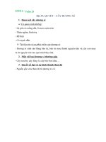 NỘI DUNG BÀI HỌC MÔN SINH 6 - TUẦN 25