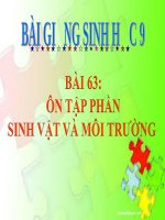 Ôn tập phần sinh vật và môi trường | Lớp 9, Sinh học - Ôn Luyện