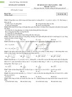 Đề khảo sát chất lượng HKI - sở Nam Định