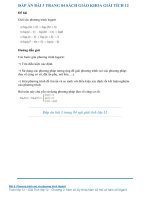 Bài 3 trang 84 sgk giải tích 12: Giải các phương trình logarit...