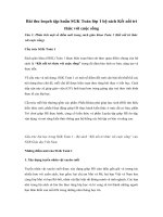 Bài thu hoạch tập huấn SGK Toán lớp 1 bộ sách Kết nối tri thức với cuộc sống