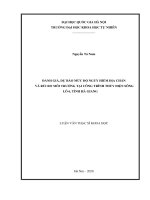 Đánh giá, dự báo mức độ nguy hiểm địa chấn và rủi ro môi trường tại công trình thủy điện sông lô 6, tỉnh hà giang 