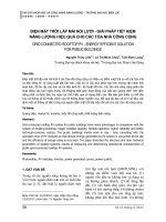 GRID CONNECTED ROOFTOP PV - ENERGY EFFICIENT SOLUTION  FOR PUBLIC BUILDINGS