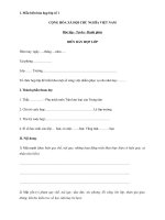 Mẫu biên bản họp lớp