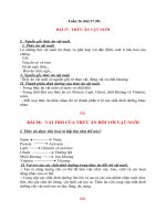 NỘI DUNG BÀI HỌC MÔN CÔNG NGHỆ 7 - TUẦN 26