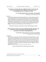 ỨNG DỤNG CƠ SỞ DỮ LIỆU ĐỊA CHÍNH XÂY DỰNG VÙNG GIÁ TRỊ  ĐẤT ĐAI VÀ BẢN ĐỒ GIÁ ĐẤT PHƯỜNG TRẦN HƯNG ĐẠO,  THÀNH PHỐ HẠ LONG, TỈNH QUẢNG NINH