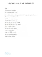 Hướng dẫn giải bài 3 trang 44 sgk Vật Lý lớp 10