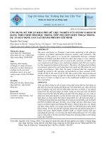 Ứng dụng kỹ thuật khai phá dữ liệu nghiên cứu hành vi khách hàng theo nhịp sinh học trong tiếp thị trên điện thoại trong dự án bất động sản tại Thành phố Hồ Chí Minh