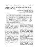 CHẾ TẠO VÀ NGHIÊN CỨU TÍNH CHẤT QUANG CỦA NANO TINH THỂ  BÁN DẪN CdS PHA TẠP Cu