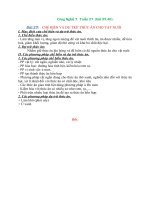 NỘI DUNG BÀI HỌC MÔN CÔNG NGHỆ 7 - TUẦN 27