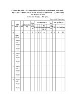 Mẫu nợ của các khoản vay nước ngoài về cho vay lại của cơ quan được ủy quyền cho vay