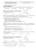 5 Đề thi học kì 1 môn Toán lớp 11 năm 2020 - 2021 THPT Nguyễn Văn Cừ có đáp án | Toán học, Lớp 11 - Ôn Luyện