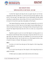 Bài tập kỹ năng môn nguyên lý kế toán