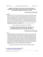 SỬ DỤNG TRÒ CHƠI NGÔN NGỮ ĐỂ NÂNG CAO KHẢ NĂNG  NÓI TIẾNG ANH CỦA SINH VIÊN NĂM THỨ NHẤT TRƯỜNG ĐẠI HỌC NÔNG LÂM – ĐẠI HỌC THÁI NGUYÊN