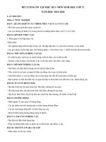 DE CUONG- MON SINH KHOI 11 HK1 2019-2020