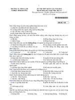 Đề thi thử THPT quốc gia môn Địa lý - Đề số (18) | Đề thi đại học, Địa lý - Ôn Luyện