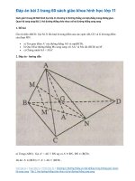 Đáp án bài 3 trang 60 sách giáo khoa hình học lớp 11