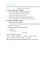 NỘI DUNG BÀI HỌC MÔN SINH HỌC 6 - TUẦN 29