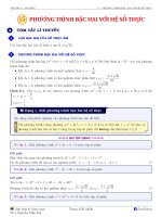 Phương trình bậc hai với hệ số thực - ôn tập THPT Quốc gia 2020 Môn Toán - Sách Toán - Học toán