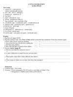 NỘI DUNG BÀI HỌC MÔN ANH 9 - TUẦN 27