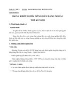 NỘI DUNG BÀI HỌC MÔN SỬ 7 - TUẦN 27