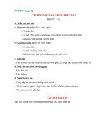 NỘI DUNG GHI BÀI MÔN SINH 6 - TUẦN 24