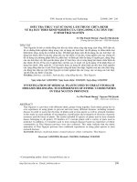 ĐIỀU TRA THỰC VẬT SỬ DỤNG LÀM THUỐC CHỮA BỆNH  VỀ DẠ DÀY THEO KINH NGHIỆM CỦA CỘNG ĐỒNG CÁC DÂN TỘC  Ở TỈNH THÁI NGUYÊN