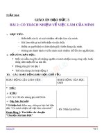 Giáo án Đạo đức 5 bài 2 Có trách nhiệm về việc làm của mình | Lớp 5 - Ôn Luyện