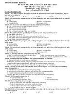 ĐỀ KIỂM TRA HỌC KỲ 1 (NĂM HỌC 2012 - 2013)  Môn: Vật Lý 7 Trường THCS Lê Lợi LY71_LL1