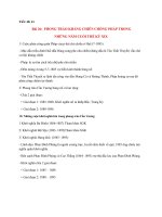 NỘI DUNG GHI BÀI MÔN LỊCH SỬ 8 - TUẦN 23