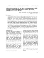 NGHIÊN CỨU ĐA DẠNG NGUỒN TÀI NGUYÊN CÂY THUỐC  ĐƯỢC SỬ DỤNG TRONG CỘNG ĐỒNG MỘT SỐ DÂN TỘC  Ở XÃ YÊN LẠC, HUYỆN PHÚ LƯƠNG, TỈNH THÁI NGUYÊN