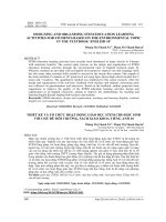 THIẾT KẾ VÀ TỔ CHỨC HOẠT ĐỘNG GIÁO DỤC STEM CHO HỌC SINH VỚI CHỦ ĐỀ MÔI TRƯỜNG, SÁCH GIÁO KHOA TIẾNG ANH 10