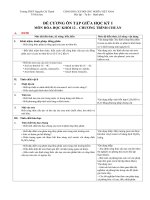 Đề cương ôn tập kiểm tra giữa HK1