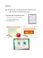 NỘI DUNG BÀI HỌC MÔN MỸ THUẬT 6-7-8-9 TUẦN 27