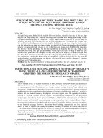 SỬ DỤNG KĨ THUẬT DẠY HỌC THEO TRẠM ĐỂ PHÁT TRIỂN NĂNG LỰC SỬ DỤNG NGÔN NGỮ HÓA HỌC CHO HỌC SINH TRONG DẠY HỌC CHƯƠNG 3 -  CHƯƠNG TRÌNH HÓA HỌC 12