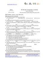 1358859044 Đề thi hóa học trắc nghiệm