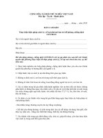 Bản cam kết cách ly y tế tại nhà phòng chống dịch Covid-19