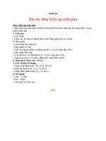 NỘI DUNG GHI BÀI MÔN CÔNG NGHỆ 8 - TUẦN 24