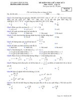 Toán 12  đề thi TN GHKITOANMD209