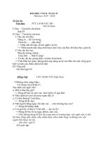 NỘI DUNG GHI BÀI MÔN NGỮ VĂN 8 - TUẦN 22 và 23