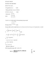 Đáp án bài kiểm tra học kỳ 2 môn toán lớp 12 trường THPT Hiệp bình năm học 2016 - 2017 dạng tự luận | Toán học, Lớp 12 - Ôn Luyện
