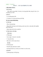 NỘI DUNG BÀI HỌC MÔN SINH 7 - TUẦN 26