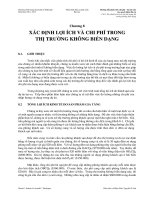 Bài đọc 11-1. Hướng dẫn phân tích chi phí – lợi ích cho các quyết định đầu tư. Chương 8: Xác định lợi ích và chi phí trong thị trường không biến dạng